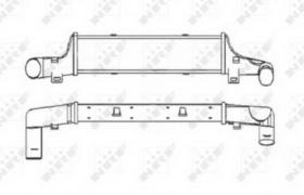 NRF 30408 - INTERCOOLER MERCEDES (PKW)