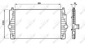 NRF 30873 - INTERCOOLER VW TRANSPORTER IV