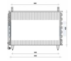 NRF 35019 - CONDENSADOR MERCEDES W126 300SE / S