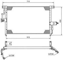 NRF 35022 - CONDENSADOR OPEL