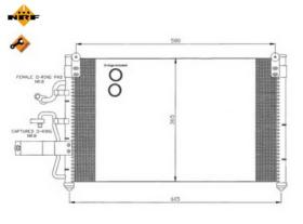 NRF 35355 - CONDENSADOR DAEWOO LEGANZA 97-