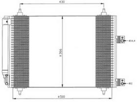 NRF 35446 - CONDENSADOR CITROEN C4 HDI