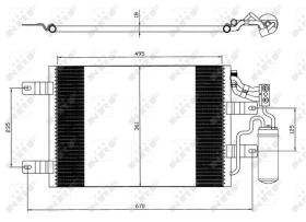 NRF 35646 - CONDENSADOR OPEL