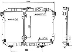 NRF 503480 - RADIADOR MITSUBISHI GALANT 84-87