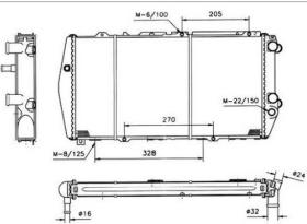 NRF 50525 - RADIADOR AUDI 100-III 2.0TD