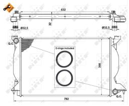 NRF 50540 - RADIADOR ALUMINIO AUDI