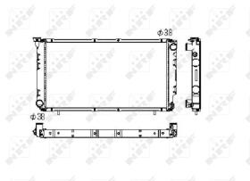 NRF 506671 - RADIADOR SUBARU LEGACY A/T