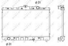 NRF 506706 - RADIADOR TOYOTA CARINA II