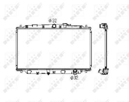 NRF 506743 - RADIADOR HONDA PRELUDE IV 2.0-