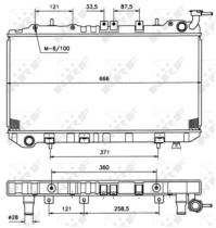 NRF 506864 - RADIADOR NISSAN SUNNY/100NX