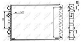 NRF 509520 - RADIADOR VW POLO