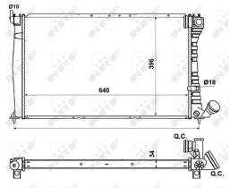 NRF 509601 - RADIADOR ALUMINIO PEUGEOT - CITROEN