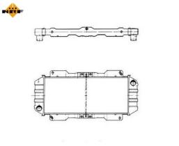 NRF 514004 - RADIADOR FORD ESCORT III - METALICO