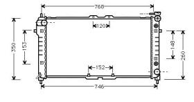 NRF 52027 - RADIADOR MAZDA 626 A/T