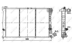 NRF 53085 - RADIADOR CITROEN XANTIA 1.9TD