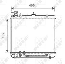 NRF 53256 - RADIADOR HYUNDAI ATOS 1.0 A/T