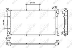 NRF 53512 - RAD. SUBARU Legacy 94-