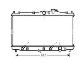 NRF 53513 - RADIADOR HONDA PRELUDE IV A/T