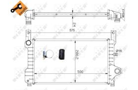 NRF 53635 - RADIADOR  FORD FIESTA