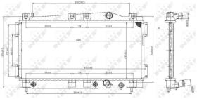 NRF 53955 - RADIADOR CHRYSLER NEON 2.0 16V