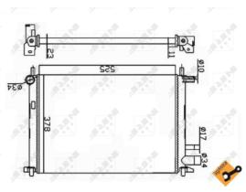 NRF 54667 - RADIADOR FORD FIESTA IV / MAZDA