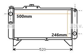 NRF 57011 - RADIADOR TALBOT-SIMCA 1307/1308/151