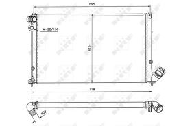 NRF 58019 - RADIADOR PEUGEOT 406 1.6/1.8