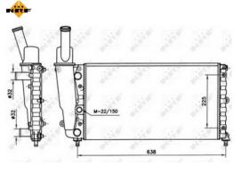 NRF 58056 - RADIADOR FIAT PUNTO / LANCIA Y