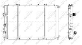 NRF 58106 - RADIADOR RENAULT MEGANE 1.9D