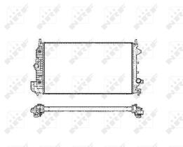 NRF 58205 - RADIADOR OPEL VECTRA 1.9 CDTI A/T