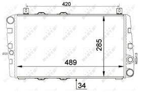 NRF 58250 - RADIADOR SKODA FABIA/FELICIA
