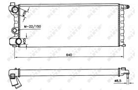 NRF 58742 - RADIADOR FIAT PANDA 4X4