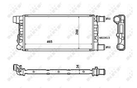 NRF 58845 - RADIADOR FIAT CINQUECENTO-SEICENTO