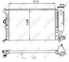 NRF 58913 - RADIADOR CITROEN XANTIA