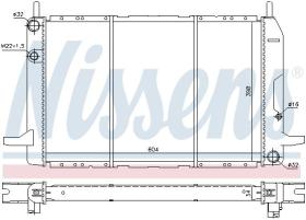 NISSENS 62213 - RADIADOR FORD SCORPIO