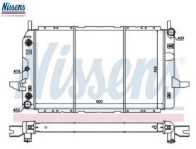 NISSENS 62214 - RADIADOR FORD SIERRA