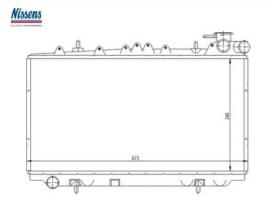 NISSENS 62940 - RADIADOR NISSAN PRIMERA DIESEL 90-