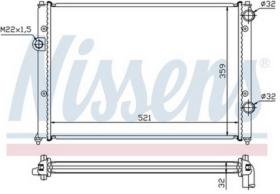 NISSENS 65251 - RADIADOR VW PASSAT IV B 4 1 6-2