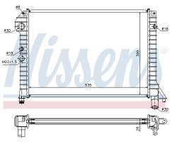 NISSENS 65517 - RADIADOR VOLVO 440-480 `87-