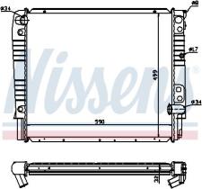 NISSENS 65528 - RADIADOR VOLVO 740