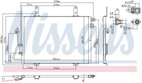 NISSENS 94324 - CONDENSADOR RENAULT KANGOO