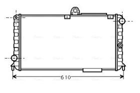 AVA QUALITY AL2005 - RADIADOR ALFA 33