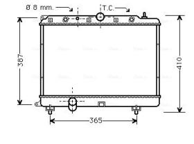 AVA QUALITY AU2154 - RADIADOR ROVER 25/200