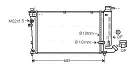 AVA QUALITY CNA2114 - RADIADOR CITROEN ZX-PEUGEOT 306