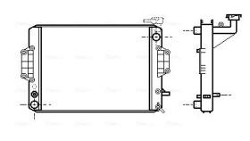 AVA QUALITY DU2022 - RADIADOR DAIHATSU HIJET-PIAGGIO