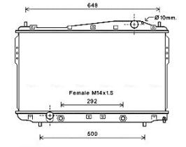 AVA QUALITY DW2135 - RADIADOR CHEVROLET EPICA/DAEWO A/T