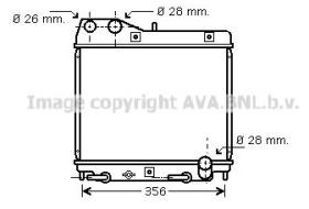 AVA QUALITY HD2161 - RADIADOR HONDA JAZZ II 02-08