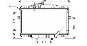 AVA QUALITY HY2068 - RADIADOR HYUNDAI H100/H1 2.5TD