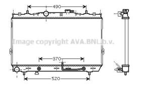 AVA QUALITY HY2105 - RADIADOR HYUNDAI COUPE 2.0 16V A/T