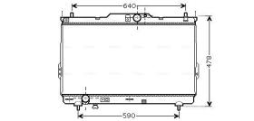 AVA QUALITY HY2113 - RADIADOR HYUNDAI SANTA FE